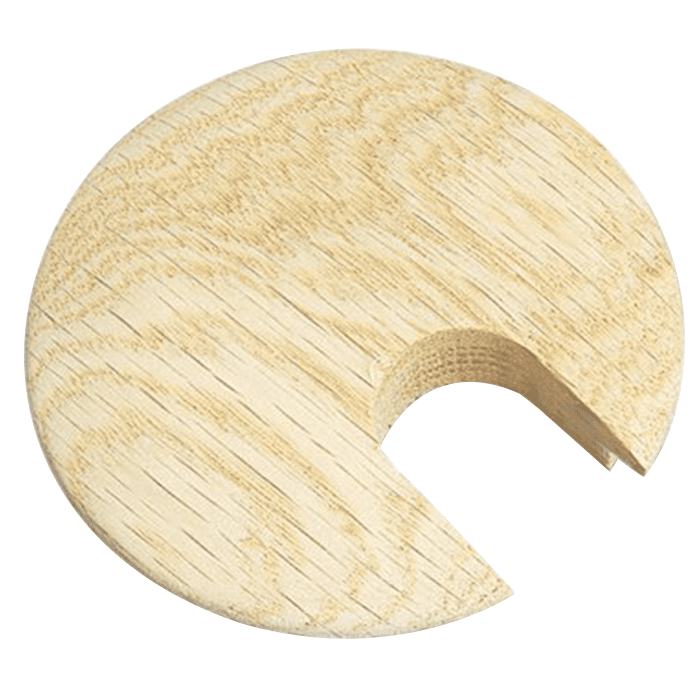 3" Round Wood Grommet for 2-1/2" Hole, Oak