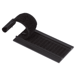 3-1/2" Hook/Loop Wire Manager, Black