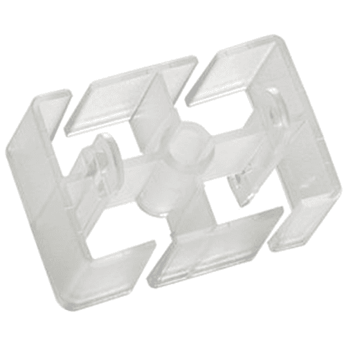 2-13/32" x 2-3/32" Additional Vertebrae for WM16 Wire Manager, Translucent White