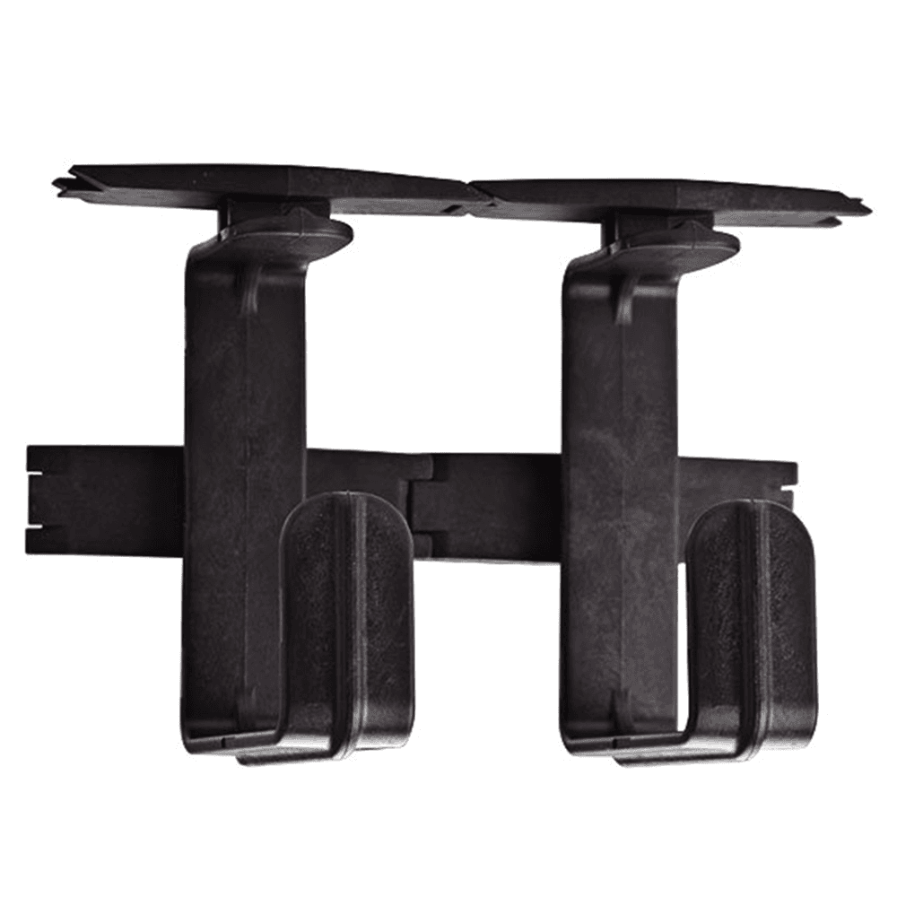 35-1/32" Track System Wire Manager, Satin Aluminum Anodized/Black
