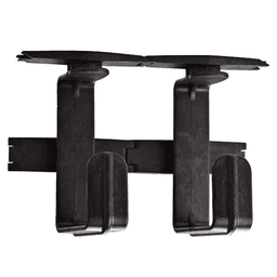 35-1/32" Track System Wire Manager, Satin Aluminum Anodized/Black