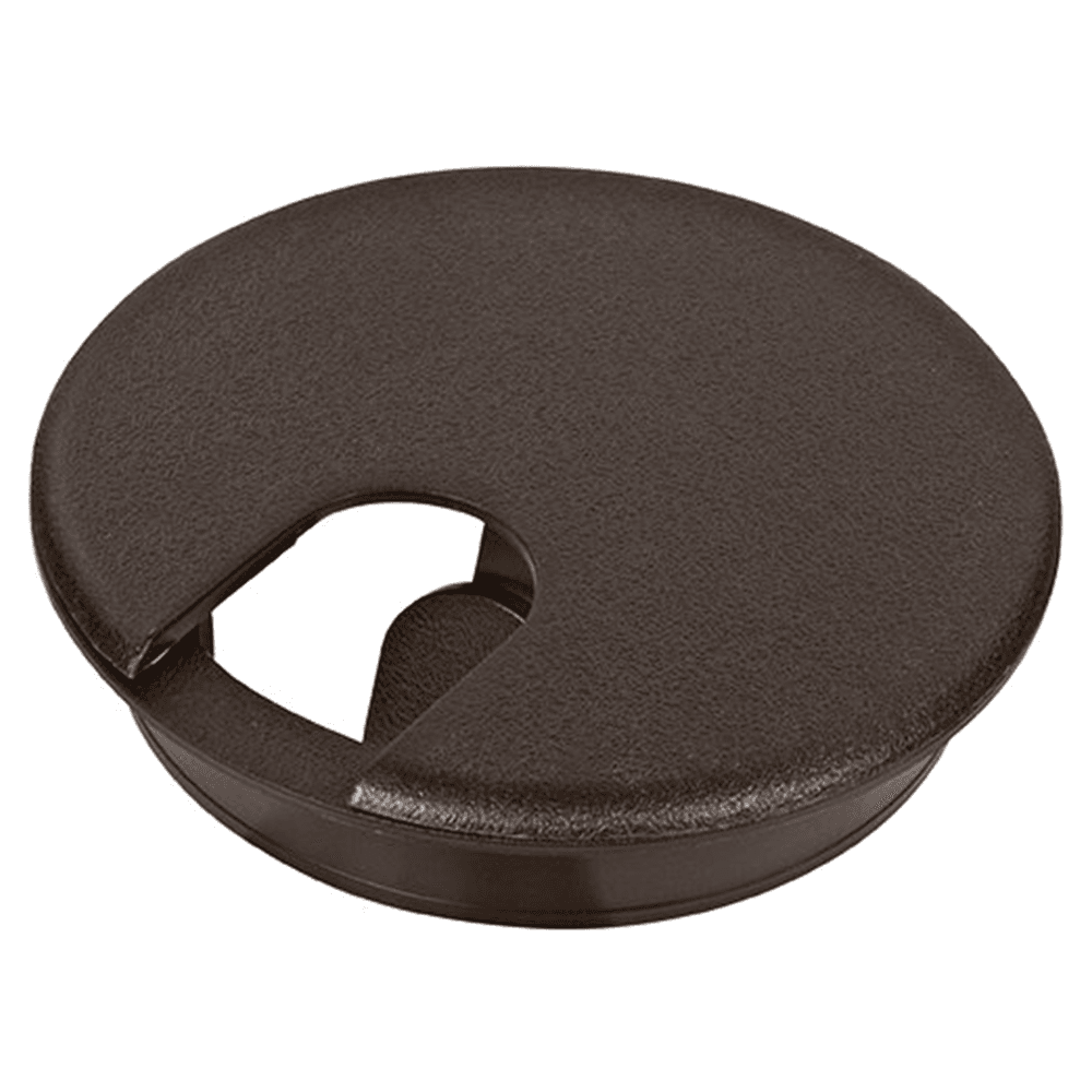 3-1/2" Wire Grommet Set for 3" Hole, Walnut Brown