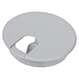 3-1/2" Wire Grommet Set for 3" Hole, Light Gray