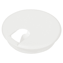 3-1/2" Wire Grommet Set for 3" Hole, White