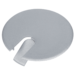 4-1/2" Grommet Cap for 3-7/8" Hole, Metallic Silver