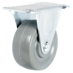 C-GD 2" General Duty Non-Marking Rubber Gray Rigid Caster
