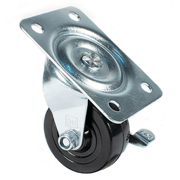 C-GD 2-1/2" General Duty Hard Rubber Swivel Caster with Brake 60/Case