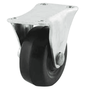 2-1/2" General Duty Soft Rubber Rigid Caster