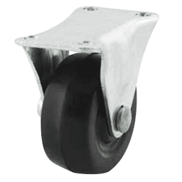 3" General Duty Soft Rubber Rigid Caster