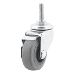 2" Light Duty Non-Marking Gray Swivel Caster