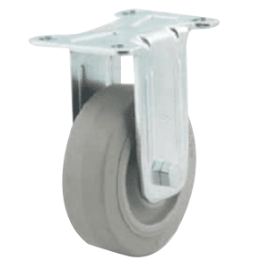 3-1/2" Light-Medium Duty Non-Marking Gray TPR Rigid Caster