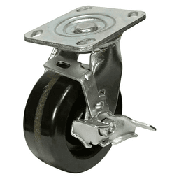 5" C-MHD Heavy Duty Non-Marking Phenolic Swivel Caster with Brake