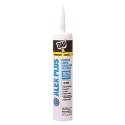 DAP® Alex Plus™ Latex Caulk Silicone, 10.1 oz Cartridge, 18506, Clear