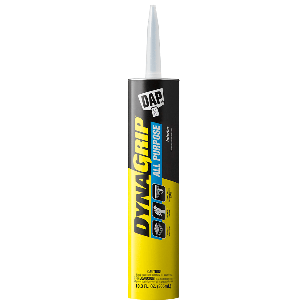 DynaGrip All Purpose Construction Adhesive, White, 10.3 fl oz Cartridge