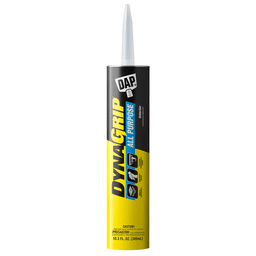 DynaGrip All Purpose Construction Adhesive, White, 10.3 fl oz Cartridge
