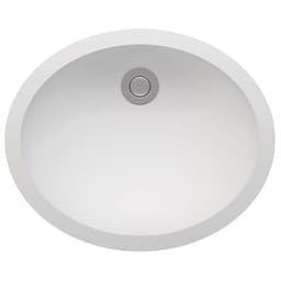 Acrylic Undermount Single Bowl Vanity Sink, 16-1/8" x 12-13/16" x 5-1/8", Arctic White