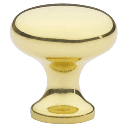 1" Providence Cabinet Knob, Polished Brass