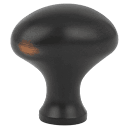 1-1/4" Egg Cabinet Knob, Oil Rubbed Bronze