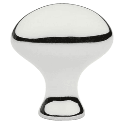 1-1/4" Egg Cabinet Knob, Polished Nickel