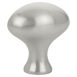 1-1/4" Egg Cabinet Knob, Satin Nickel