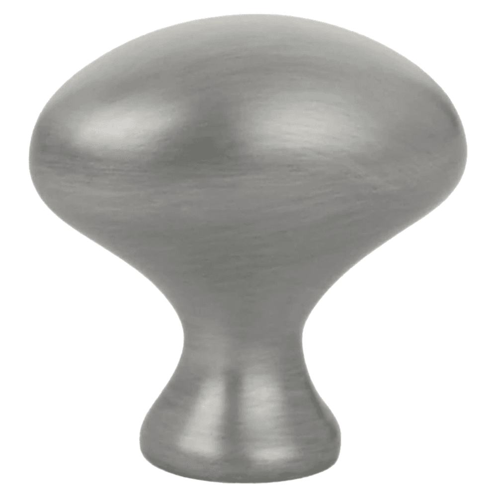 1-1/4" Egg Cabinet Knob, Pewter