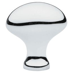 1-1/4" Egg Cabinet Knob, Polished Chrome