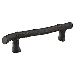 3-1/2" Twig Cabinet Pull, Flat Black Bronze