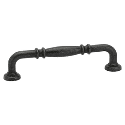 4" Ribbed Cabinet Pull, Medium Bronze