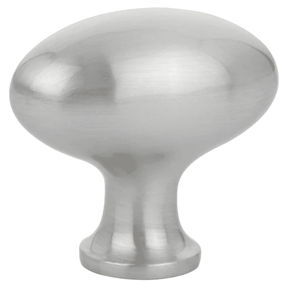1-3/4" Egg Cabinet Knob, Satin Nickel