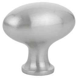 1-3/4" Egg Cabinet Knob, Satin Nickel