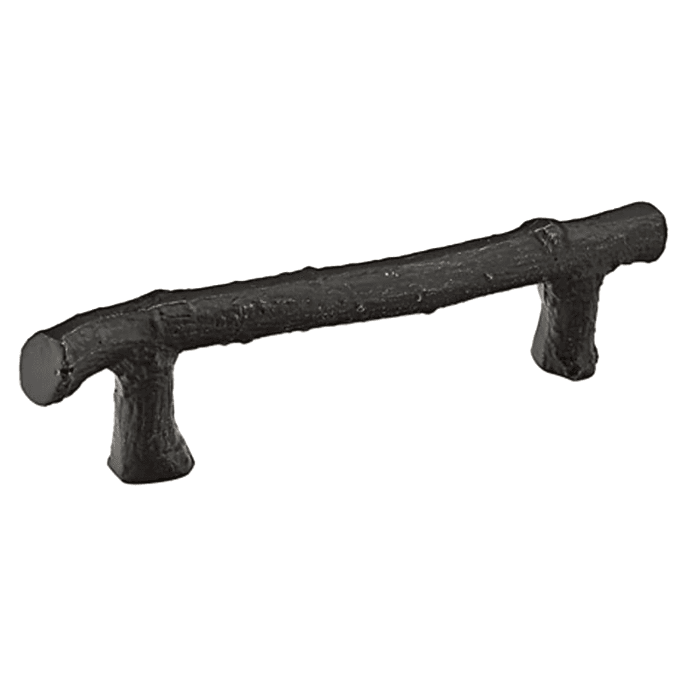 6" Twig Cabinet Pull, Flat Black Bronze