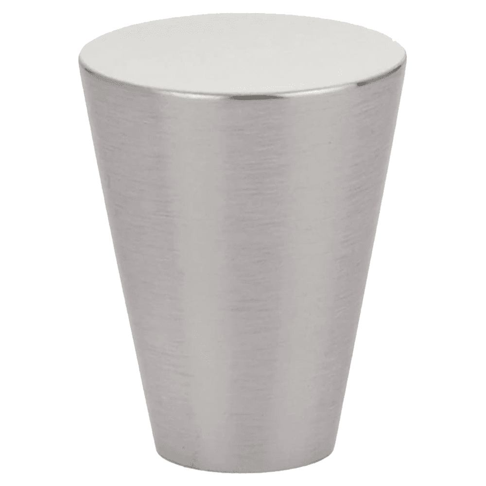 1-1/8" Cone Cabinet Knob, Satin Nickel