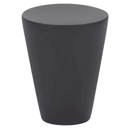 1-1/8" Cone Cabinet Knob, Flat Black