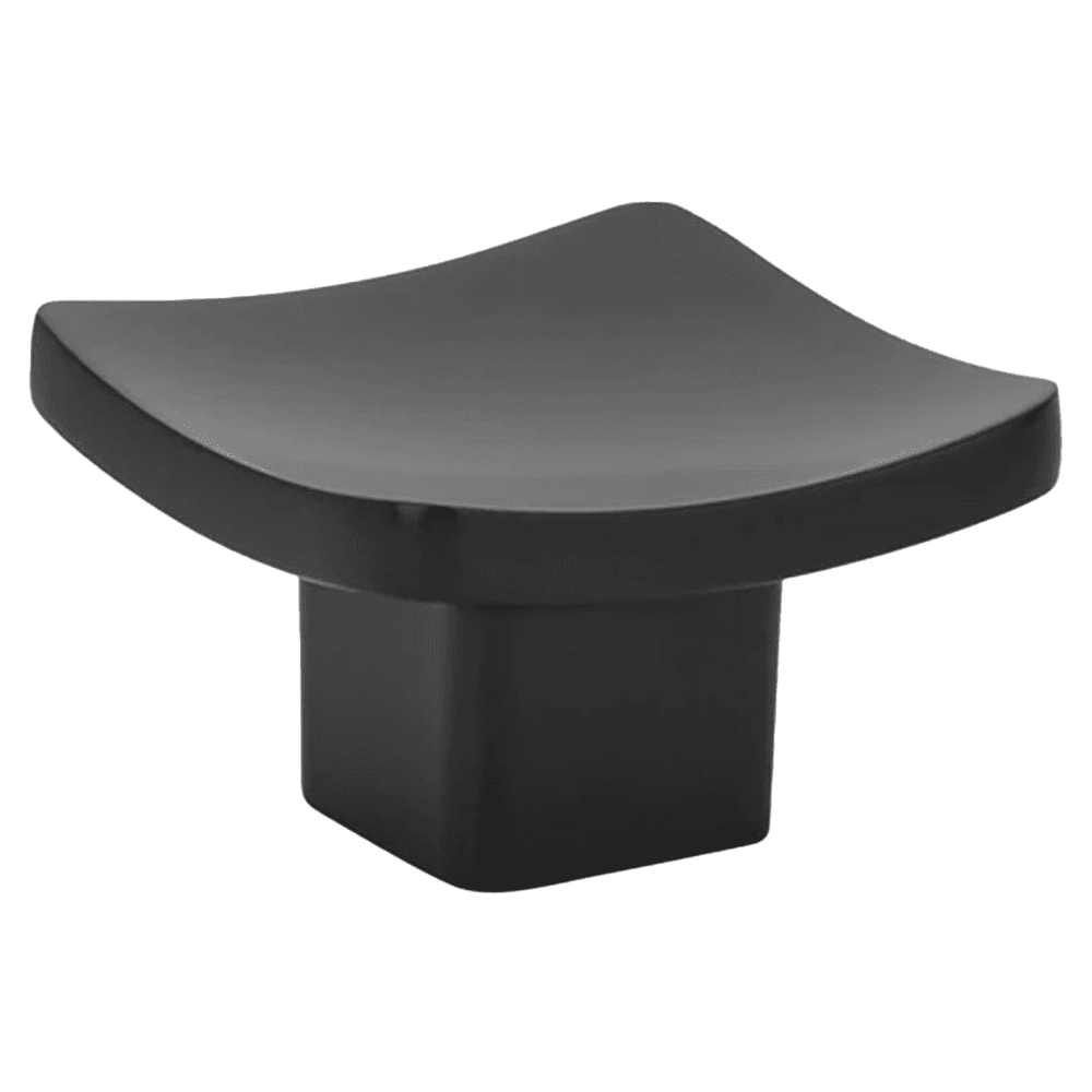 1-5/8" Basin Cabinet Knob, Flat Black