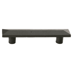 6" Pyramid Cabinet Pull, Tumbled White Bronze
