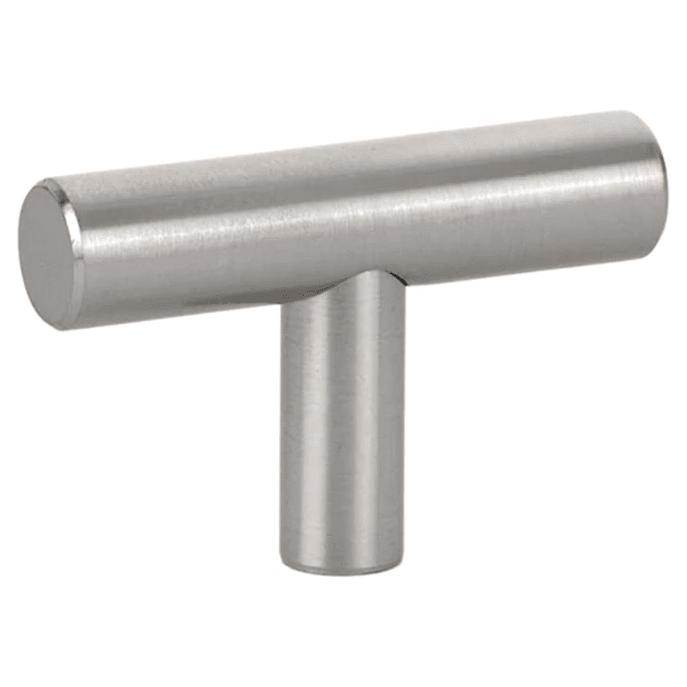 2" Bar Cabinet T-Knob, Satin Nickel