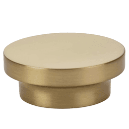 1-5/8" District Cabinet Knob, Satin Brass