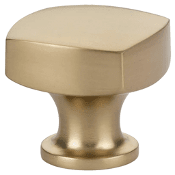 1-1/4" Freestone Cabinet Knob, Satin Brass
