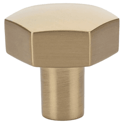 1-1/2" Mod Hex Cabinet Knob, Polished Chrome