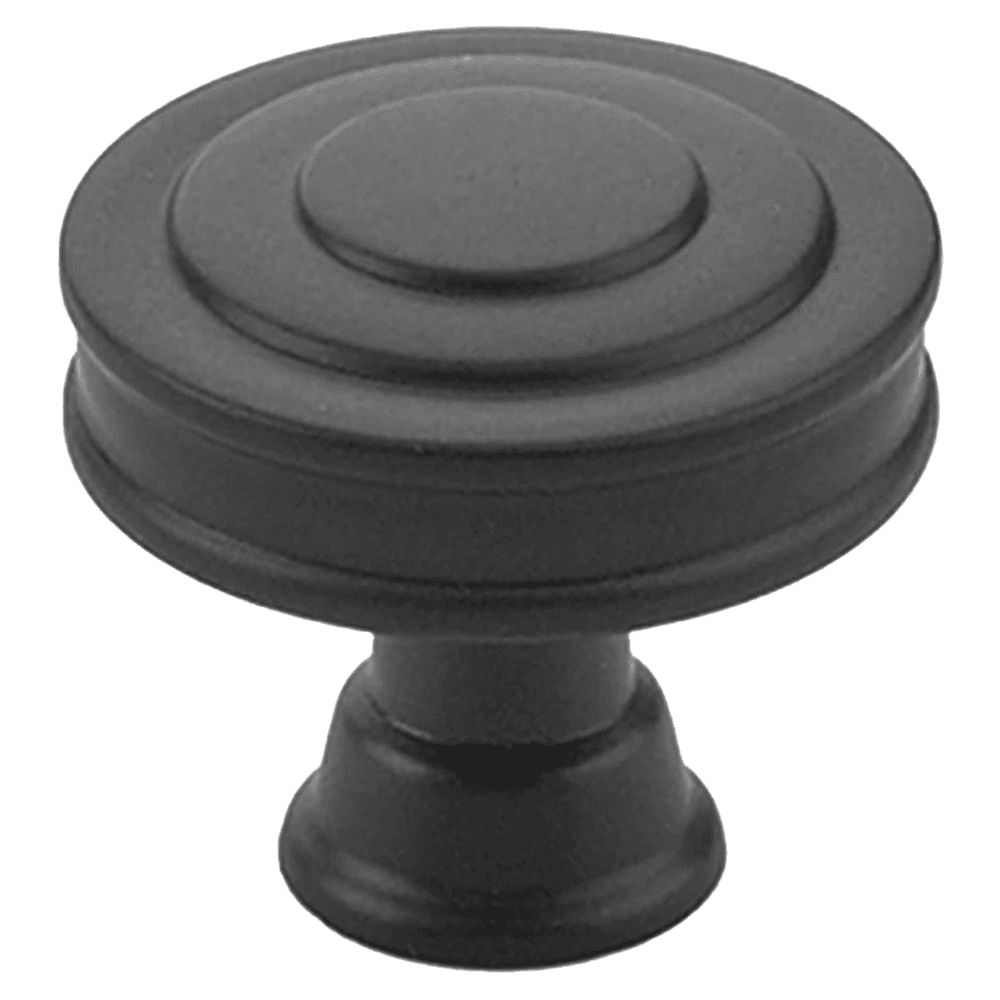 1-1/4" Glendon Cabinet Knob, Flat Black