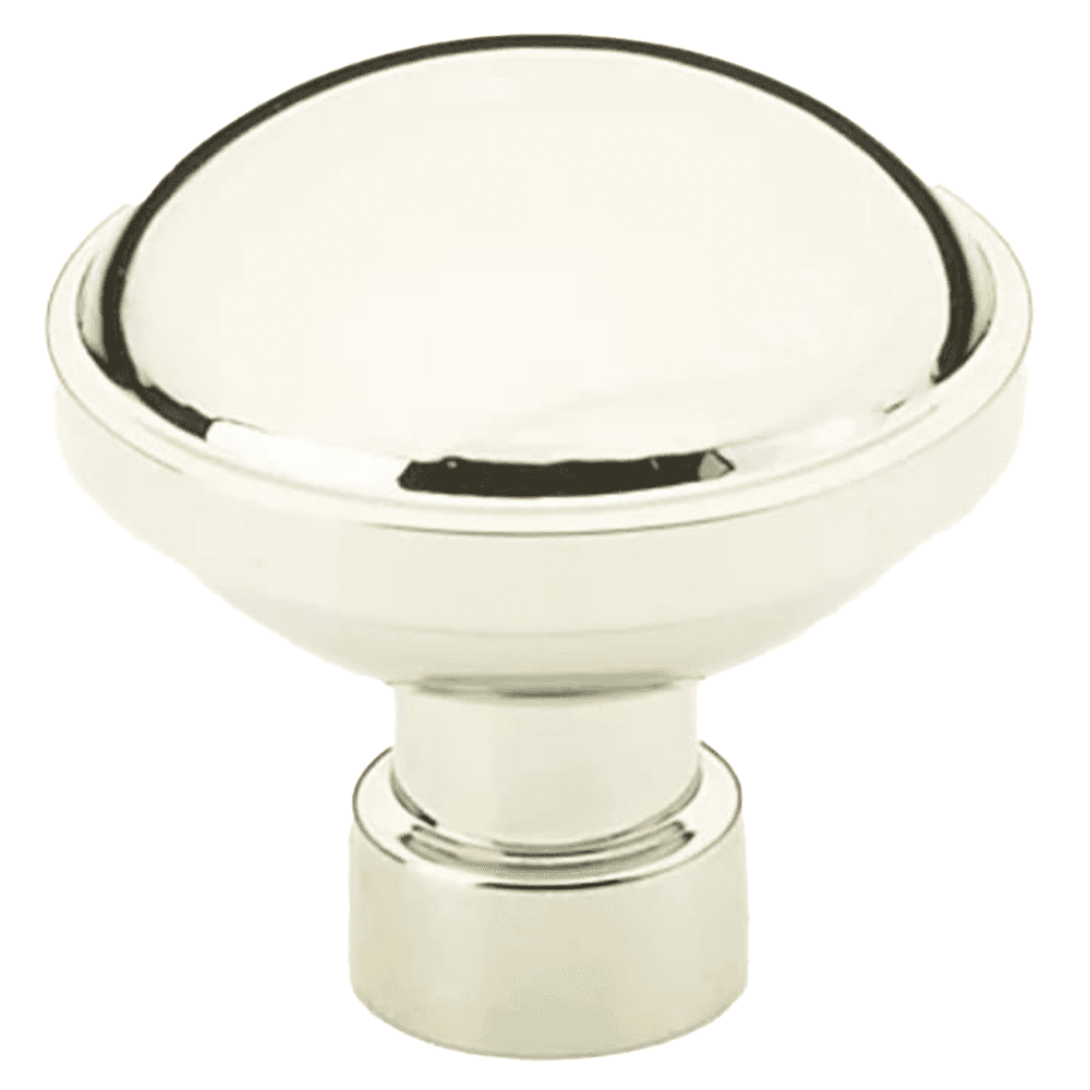 1-1/4" Brandt Cabinet Knob, Polished Nickel