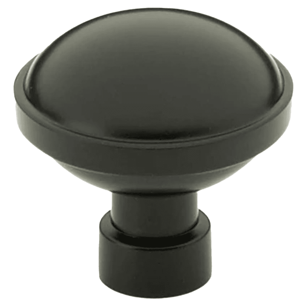 1-1/4" Brandt Cabinet Knob, Flat Black