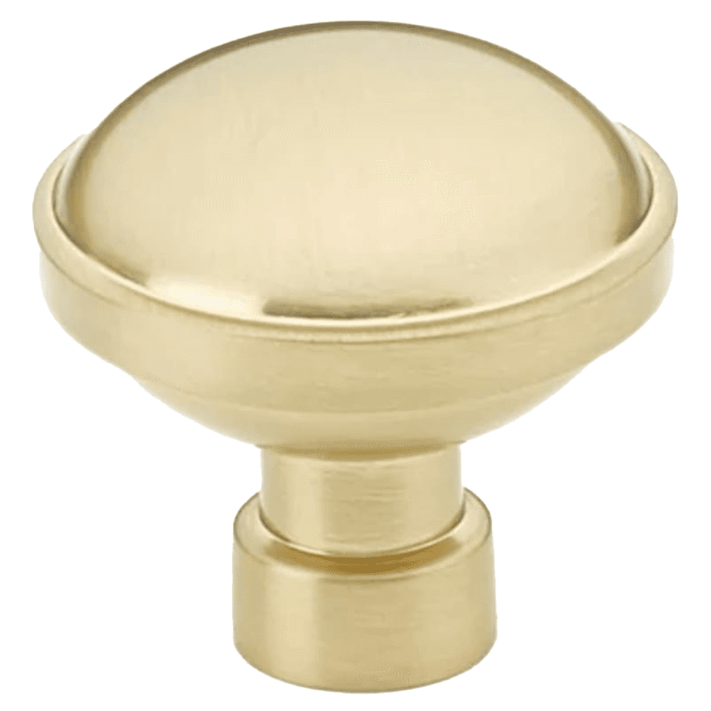 1-1/4" Brandt Cabinet Knob, Satin Brass