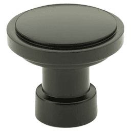 1-1/4" Haydon Cabinet Knob, Flat Black