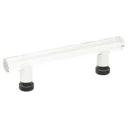 4" Modern Glass Bar Cabinet Pull, Oil Rubbed Bronze