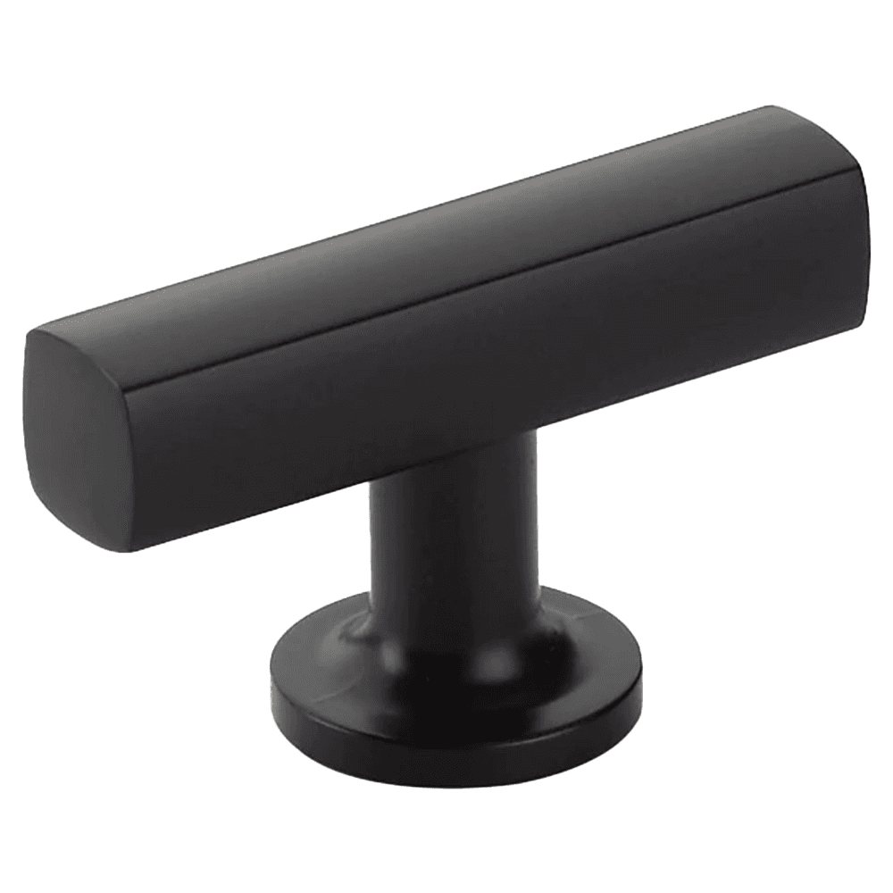 1-7/8" Freestone Cabinet T-Knob, Flat Black