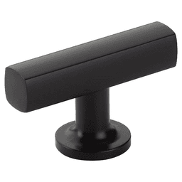 1-7/8" Freestone Cabinet T-Knob, Flat Black