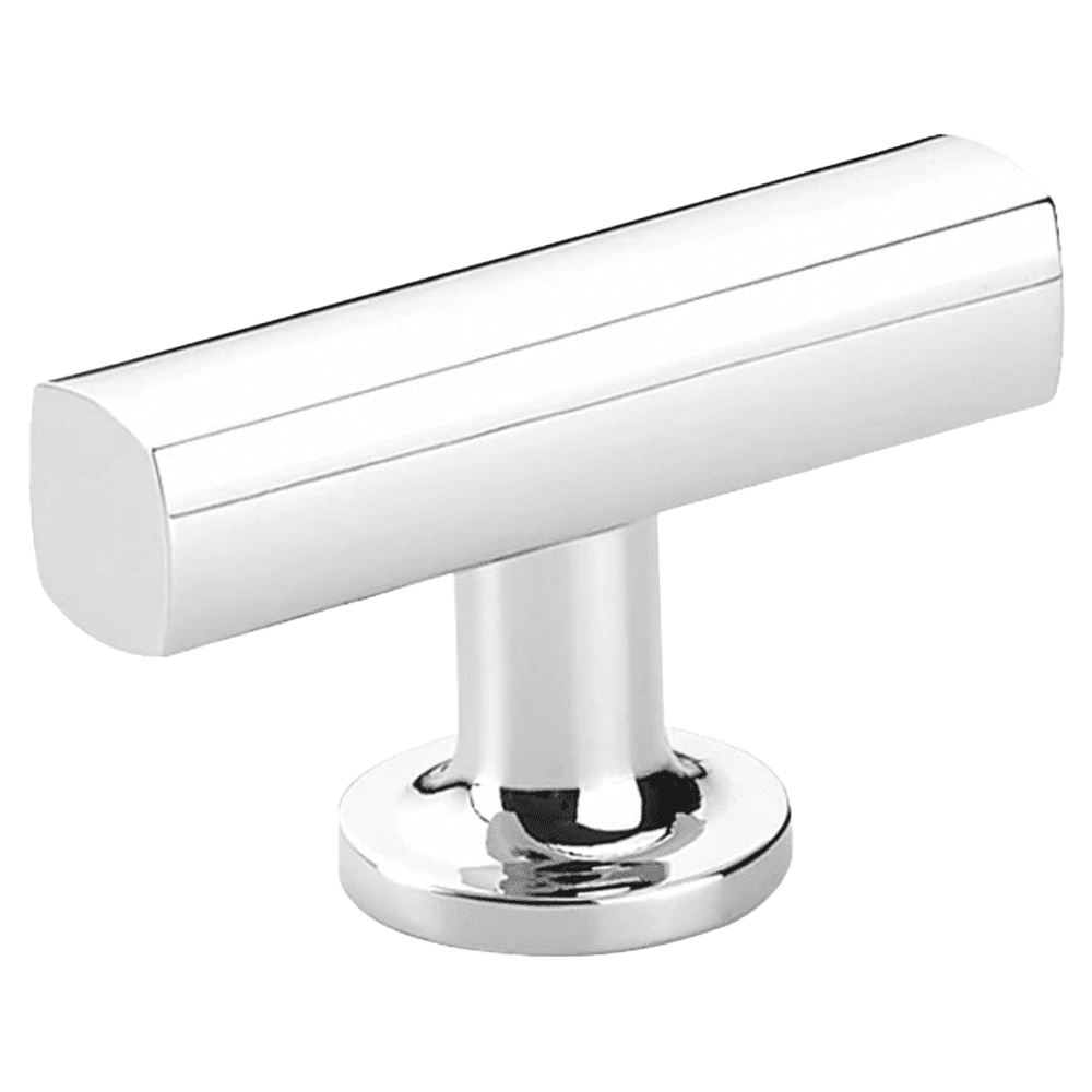 1-7/8" Freestone Cabinet T-Knob, Polished Chrome
