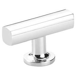 1-7/8" Freestone Cabinet T-Knob, Polished Chrome
