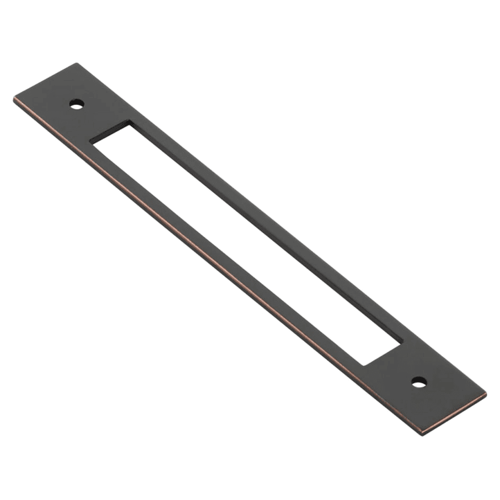 9-1/4" Modern Cabinet Backplate for Pull, Oil Rubbed Bronze